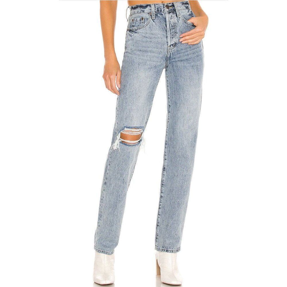 Pistola Cassie Super High Rise Straight Button-fly Jeans, size 28, NWOT